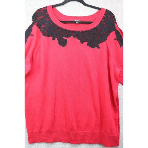Torrid Long Sleeve Sweater-Cut-Out-Lace-Size 2X-Whimsigoth - Picture 2 of 12